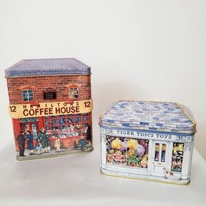 Bundle Of 2 Vintage  Melitta Coffee House Tin